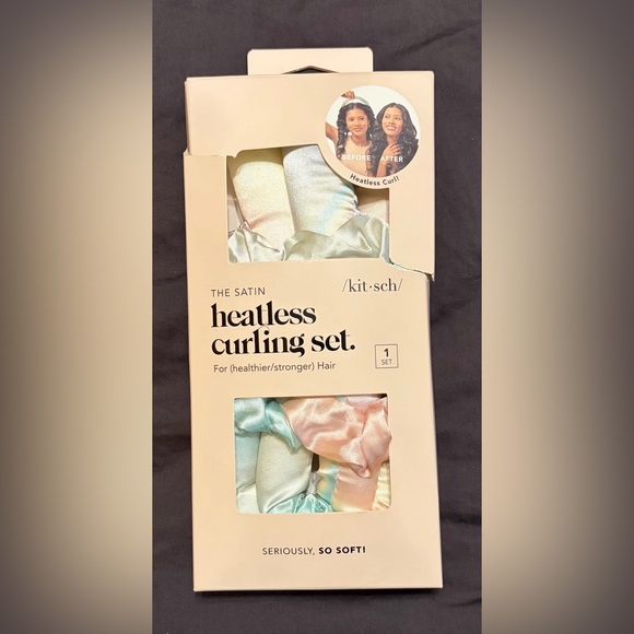 Kitsch Rice Water Protein Solid Strengthening Shampoo/Heatless Curling Set - NIB - Picture 5 of 8